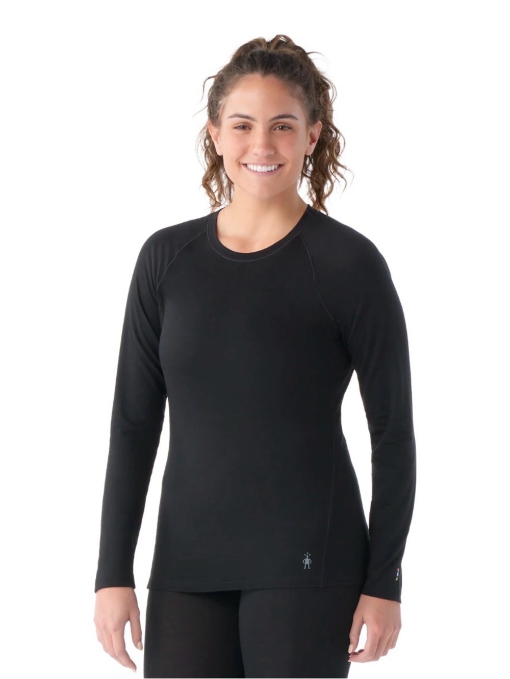 Smartwool Women's Classic All-Season Merino Base Layer Crew Size XL Black